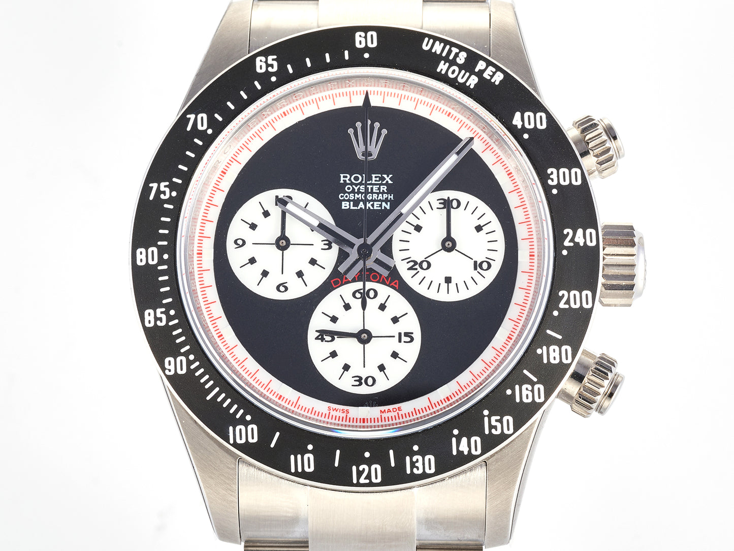 Custom PMSF Daytona Paul Newman 1:1 Best Edition Black/White Dial on SS 904L Bracelet DD4130 Custom Modded