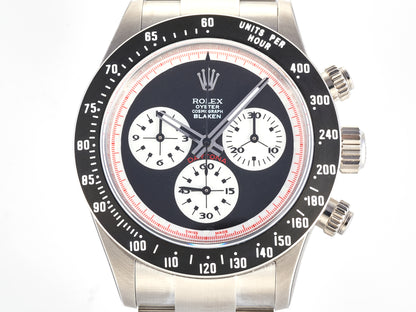 Custom PMSF Daytona Paul Newman 1:1 Best Edition Black/White Dial on SS 904L Bracelet DD4130 Custom Modded