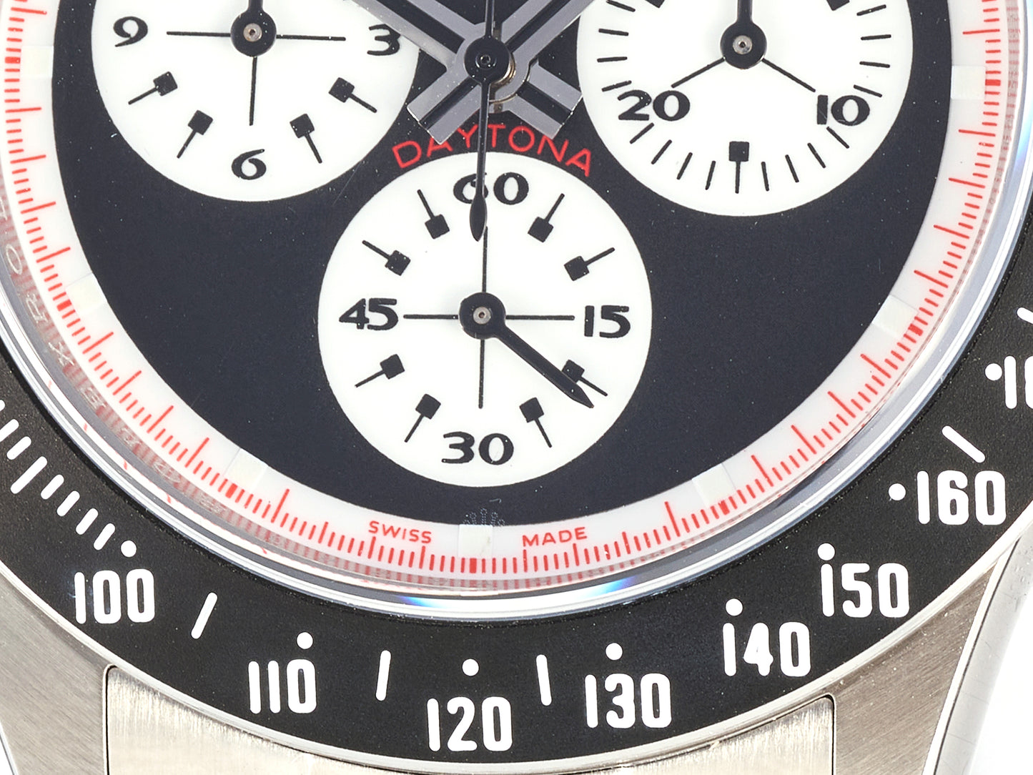 Custom PMSF Daytona Paul Newman 1:1 Best Edition Black/White Dial on SS 904L Bracelet DD4130 Custom Modded