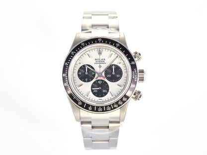 Custom Daytona Paul Newman 1:1 Best Edition White Dial on SS 904L Bracelet DD4130 Custom Modded