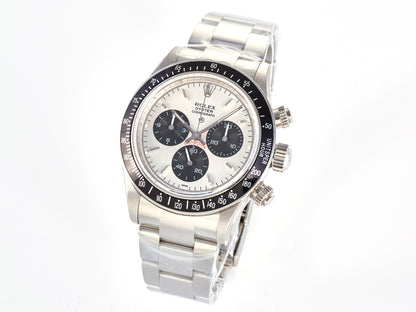 Custom Daytona Paul Newman 1:1 Best Edition White Dial on SS 904L Bracelet DD4130 Custom Modded