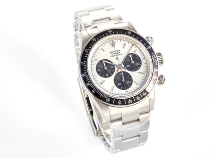 Custom Daytona Paul Newman 1:1 Best Edition White Dial on SS 904L Bracelet DD4130 Custom Modded
