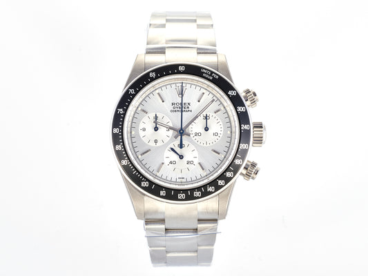 Custom PMSF Daytona Paul Newman 1:1 Best Edition White/Sliver Dial on SS 904L Bracelet DD4130 Custom Modded