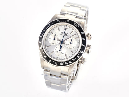 Custom PMSF Daytona Paul Newman 1:1 Best Edition White/Sliver Dial on SS 904L Bracelet DD4130 Custom Modded