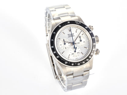 Custom PMSF Daytona Paul Newman 1:1 Best Edition White/Sliver Dial on SS 904L Bracelet DD4130 Custom Modded