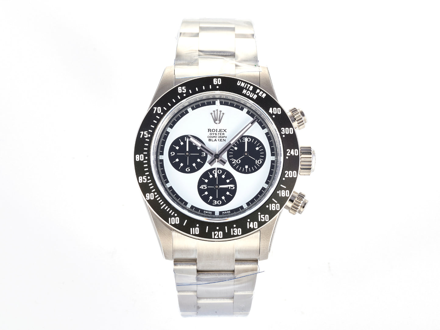 Custom PMSF Daytona Paul Newman 1:1 Best Edition Blue/Black Dial on SS 904L Bracelet DD4130 Custom Modded