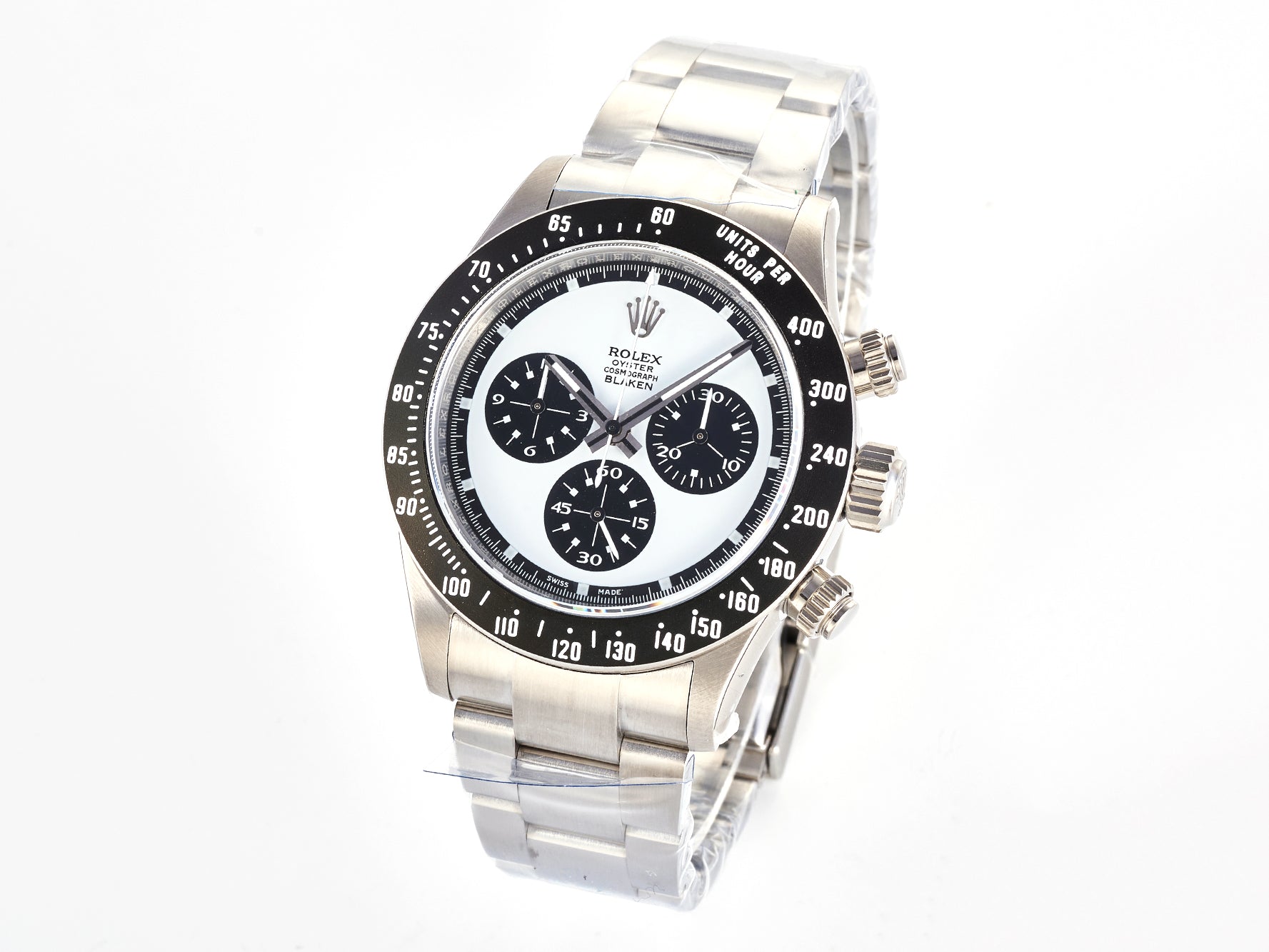 Custom PMSF Daytona Paul Newman 1:1 Best Edition Blue/Black Dial on SS 904L Bracelet DD4130 Custom Modded