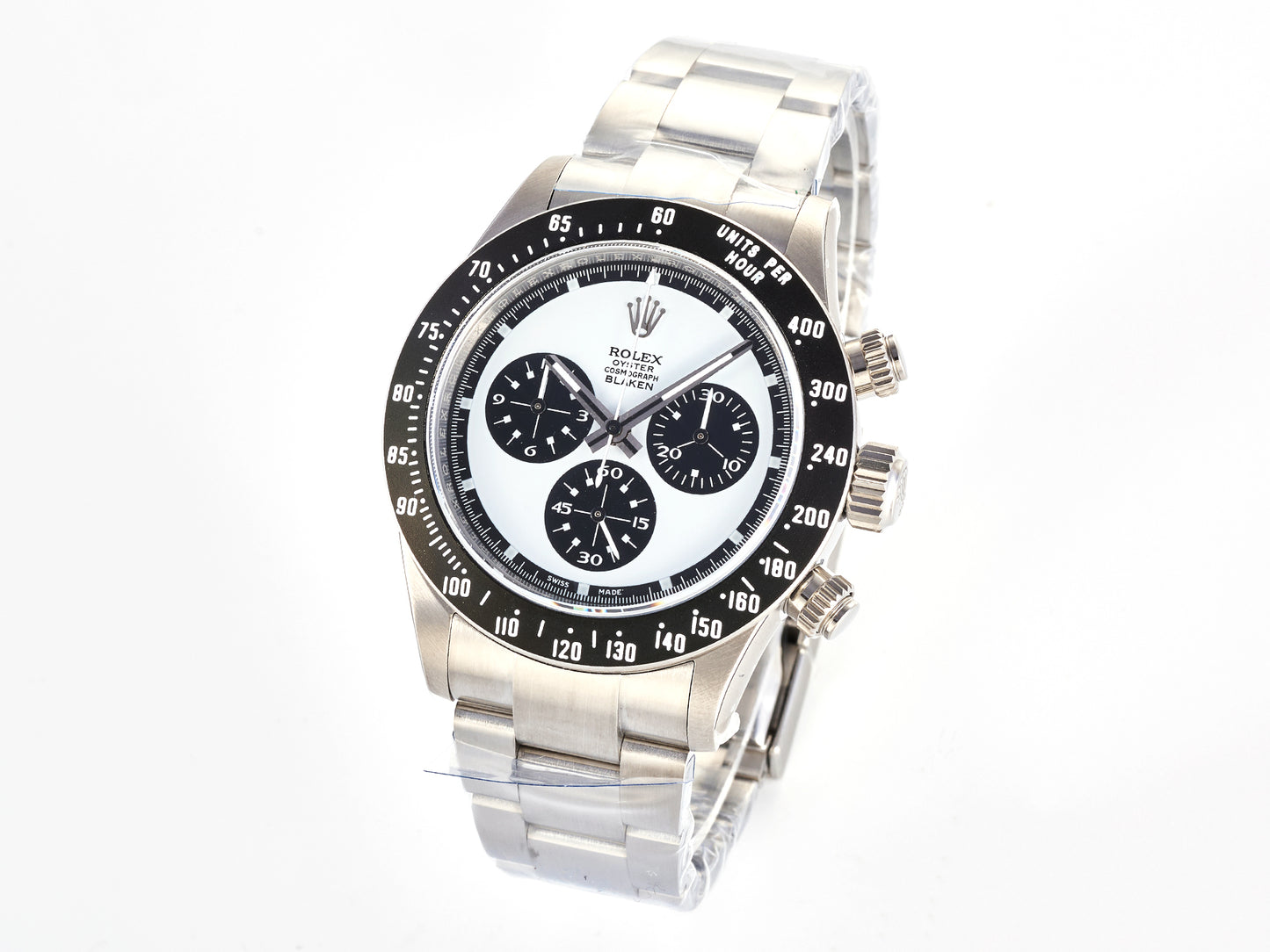 Custom PMSF Daytona Paul Newman 1:1 Best Edition Blue/Black Dial on SS 904L Bracelet DD4130 Custom Modded