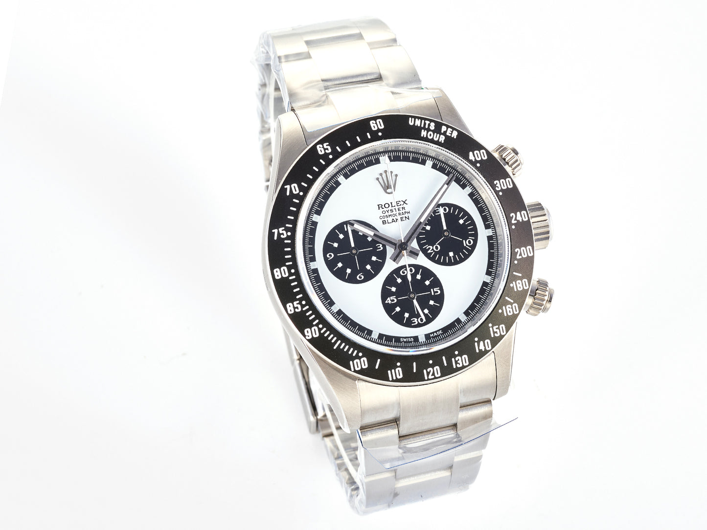Custom PMSF Daytona Paul Newman 1:1 Best Edition Blue/Black Dial on SS 904L Bracelet DD4130 Custom Modded