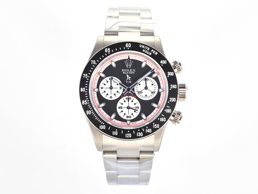 Custom PMSF Daytona Paul Newman 1:1 Best Edition Black Dial on SS 904L Bracelet DD4130 Custom Modded