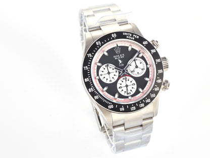 Custom PMSF Daytona Paul Newman 1:1 Best Edition Black Dial on SS 904L Bracelet DD4130 Custom Modded