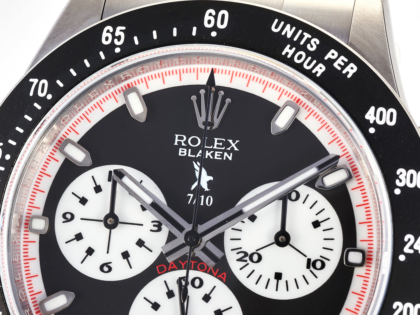 Custom PMSF Daytona Paul Newman 1:1 Best Edition Black Dial on SS 904L Bracelet DD4130 Custom Modded