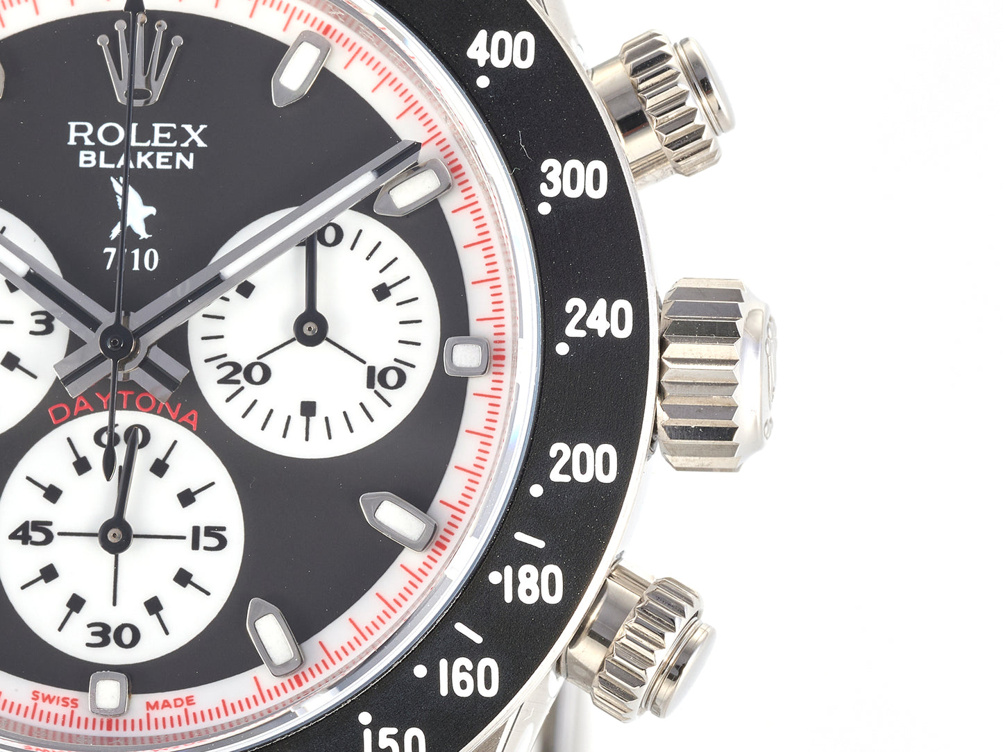 Custom PMSF Daytona Paul Newman 1:1 Best Edition Black Dial on SS 904L Bracelet DD4130 Custom Modded