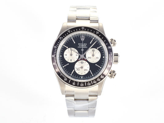 Custom PMSF Daytona Paul Newman 1:1 Best Edition Black/Sliver Dial on SS 904L Bracelet DD4130 Custom Modded
