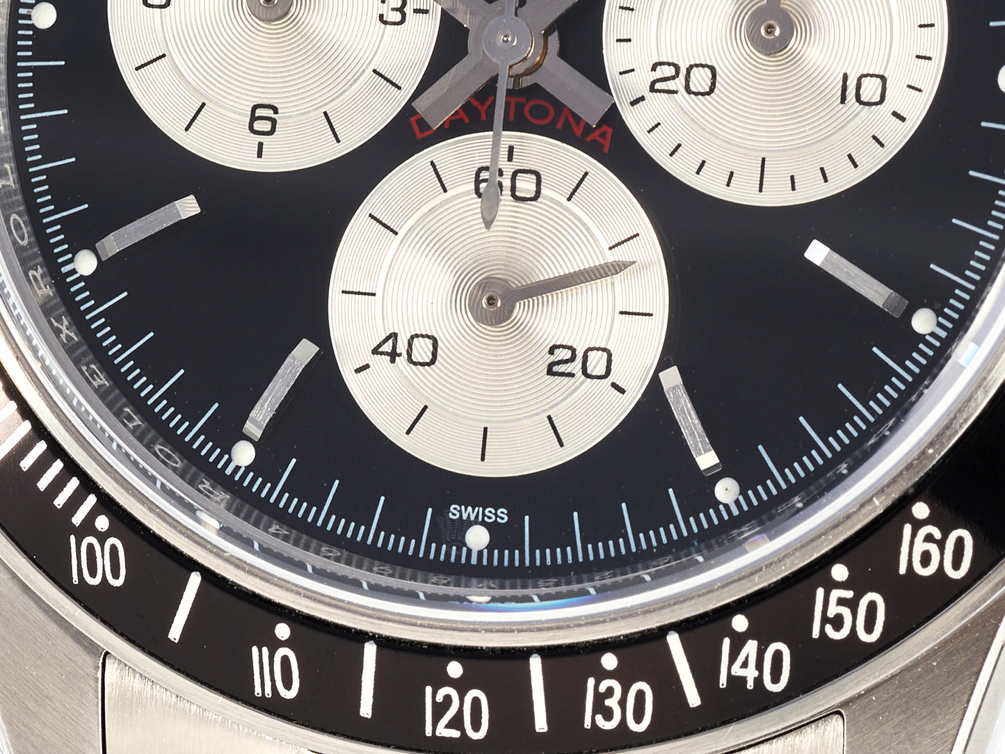 Custom PMSF Daytona Paul Newman 1:1 Best Edition Black/Sliver Dial on SS 904L Bracelet DD4130 Custom Modded