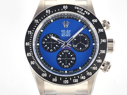 Custom PMSF Daytona Paul Newman 1:1 Best Edition Blue/Black Dial on SS 904L Bracelet DD4130 Custom Modded