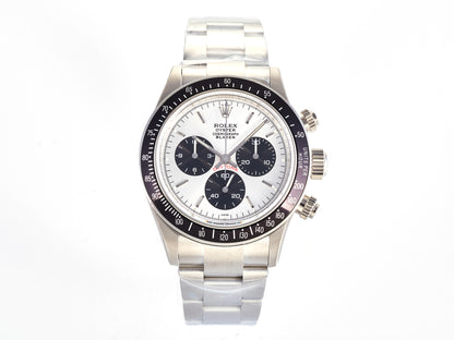 Custom PMSF Daytona Paul Newman 1:1 Best Edition White/Black Dial on SS 904L Bracelet DD4130 Custom Modded