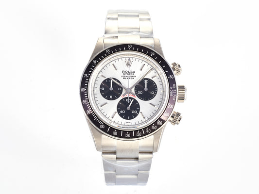 Custom PMSF Daytona Paul Newman 1:1 Best Edition White/Black Dial on SS 904L Bracelet DD4130 Custom Modded