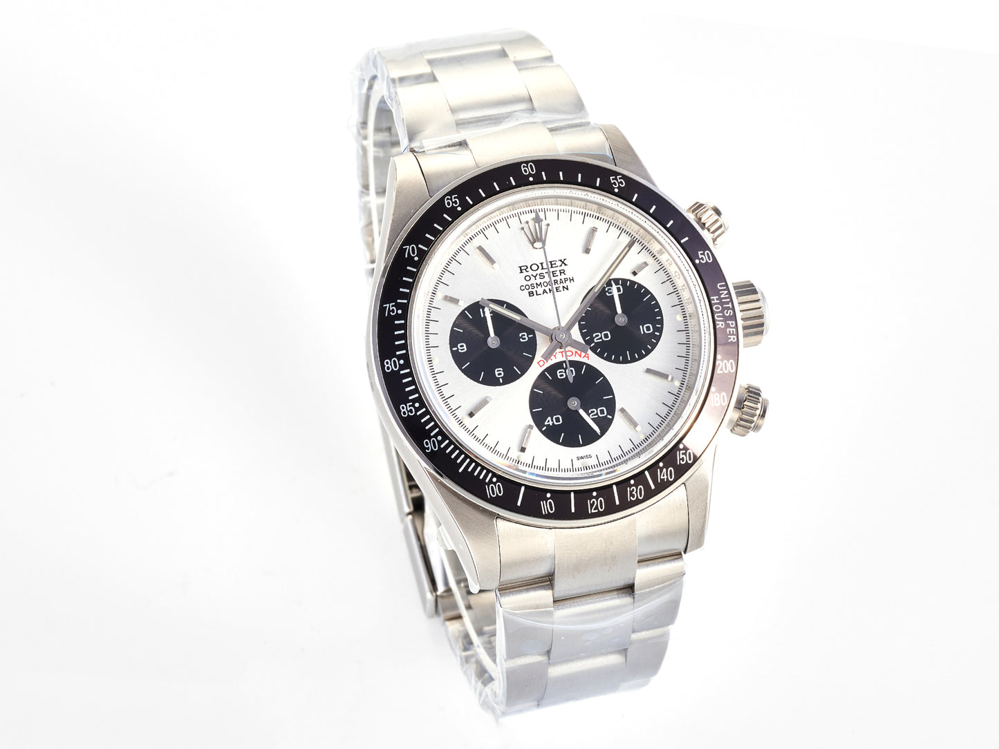 Custom PMSF Daytona Paul Newman 1:1 Best Edition White/Black Dial on SS 904L Bracelet DD4130 Custom Modded
