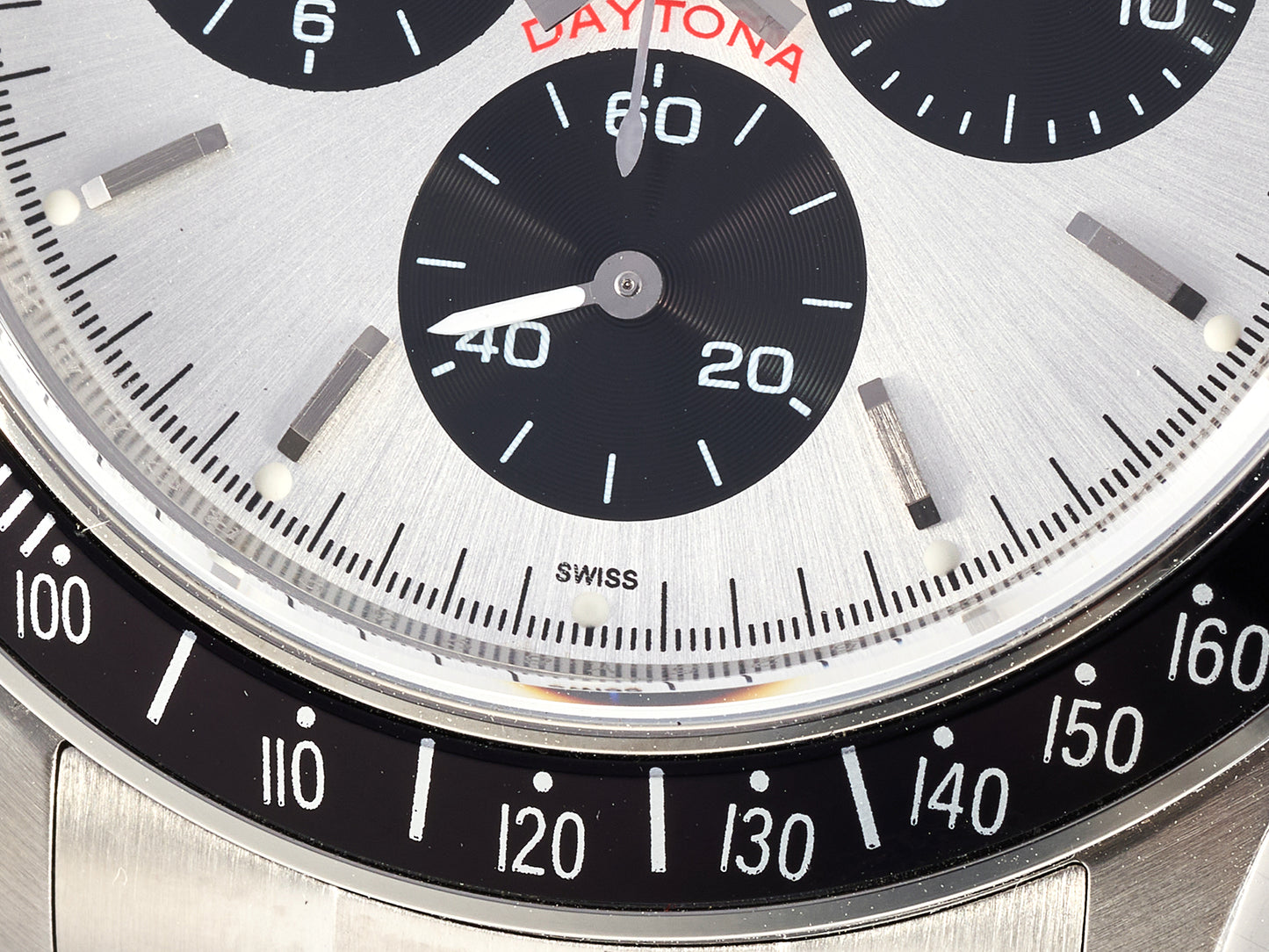 Custom PMSF Daytona Paul Newman 1:1 Best Edition White/Black Dial on SS 904L Bracelet DD4130 Custom Modded