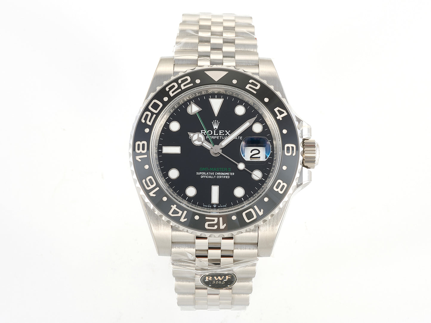 GMT-Master II 126710 GRNR 904L Steel RWF 1:1 Best Edition on Jubilee Bracelet JH3285 (Free Sprung)