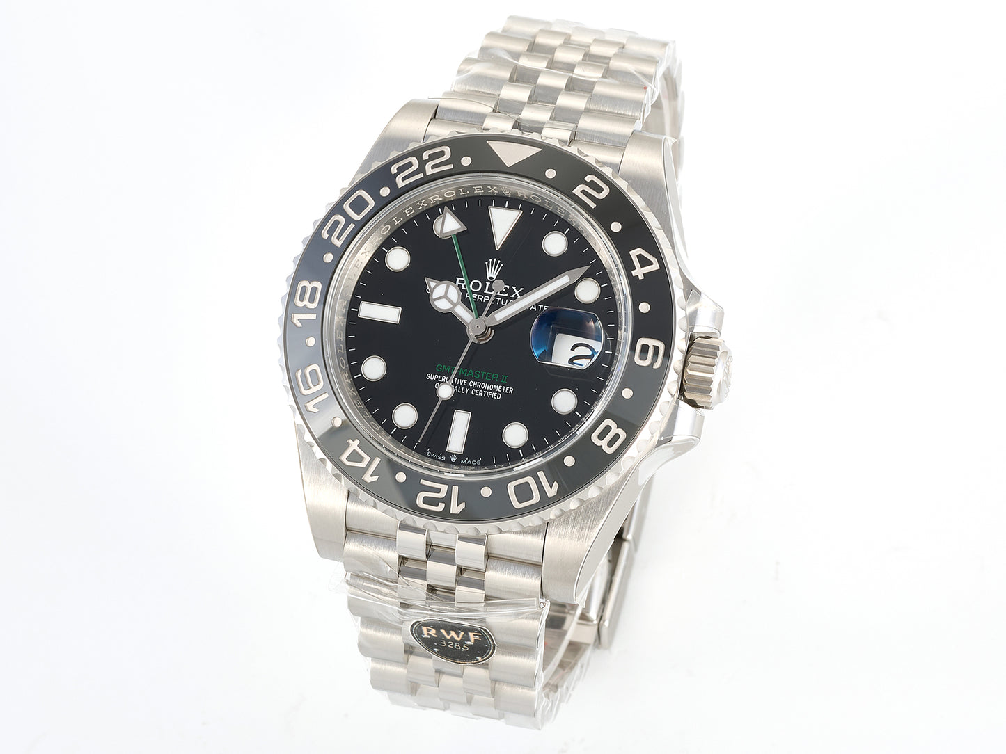 GMT-Master II 126710 GRNR 904L Steel RWF 1:1 Best Edition on Jubilee Bracelet JH3285 (Free Sprung)