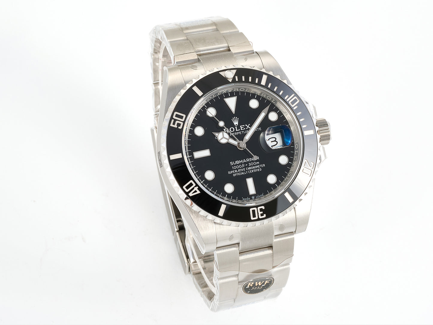 Submariner 41mm 126610 LN Black RWF 1:1 Best Edition 904L SS Case and Bracelet JH3235 (Free Sprung)