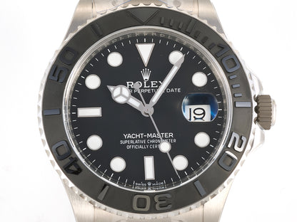 Yacht-Master 226627 Titanium RWF 1:1 Best Edition Black Dial on Titanium Bracelet JH3235 (Free Sprung)