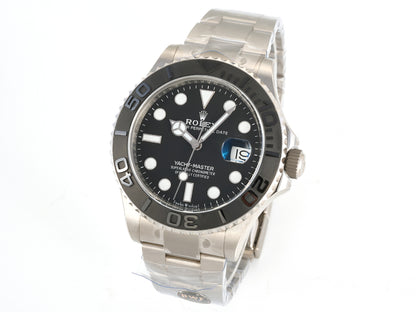 Yacht-Master 226627 Titanium RWF 1:1 Best Edition Black Dial on Titanium Bracelet JH3235 (Free Sprung)