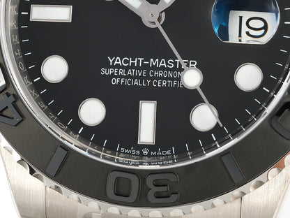 Yacht-Master 226627 Titanium RWF 1:1 Best Edition Black Dial on Titanium Bracelet JH3235 (Free Sprung)