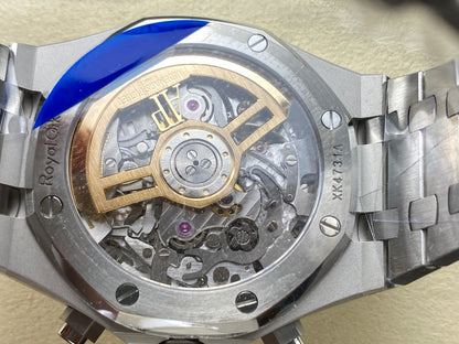 Royal Oak Chrono 26240 SS APSF 1:1 Best Edition Black Dial on SS Bracelet SA4401 Super Clone V2 (Free Sprung)