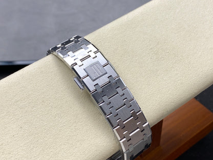Royal Oak Chrono 26240 SS APSF 1:1 Best Edition Black Dial on SS Bracelet SA4401 Super Clone V2 (Free Sprung)