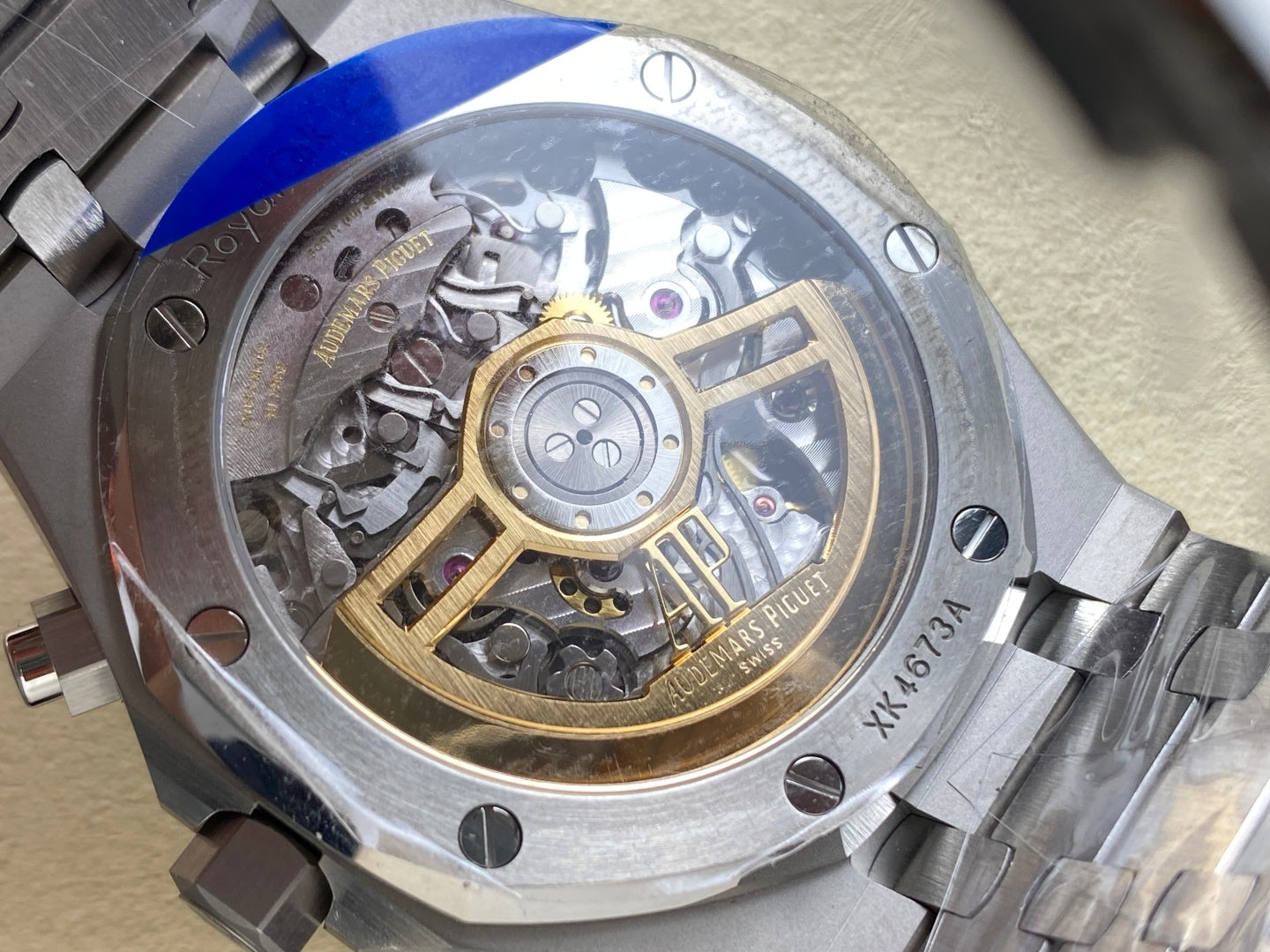 Royal Oak Chrono 26240 SS APSF 1:1 Best Edition Blue Dial on SS Bracelet SA4401 Super Clone V2 (Free Sprung)