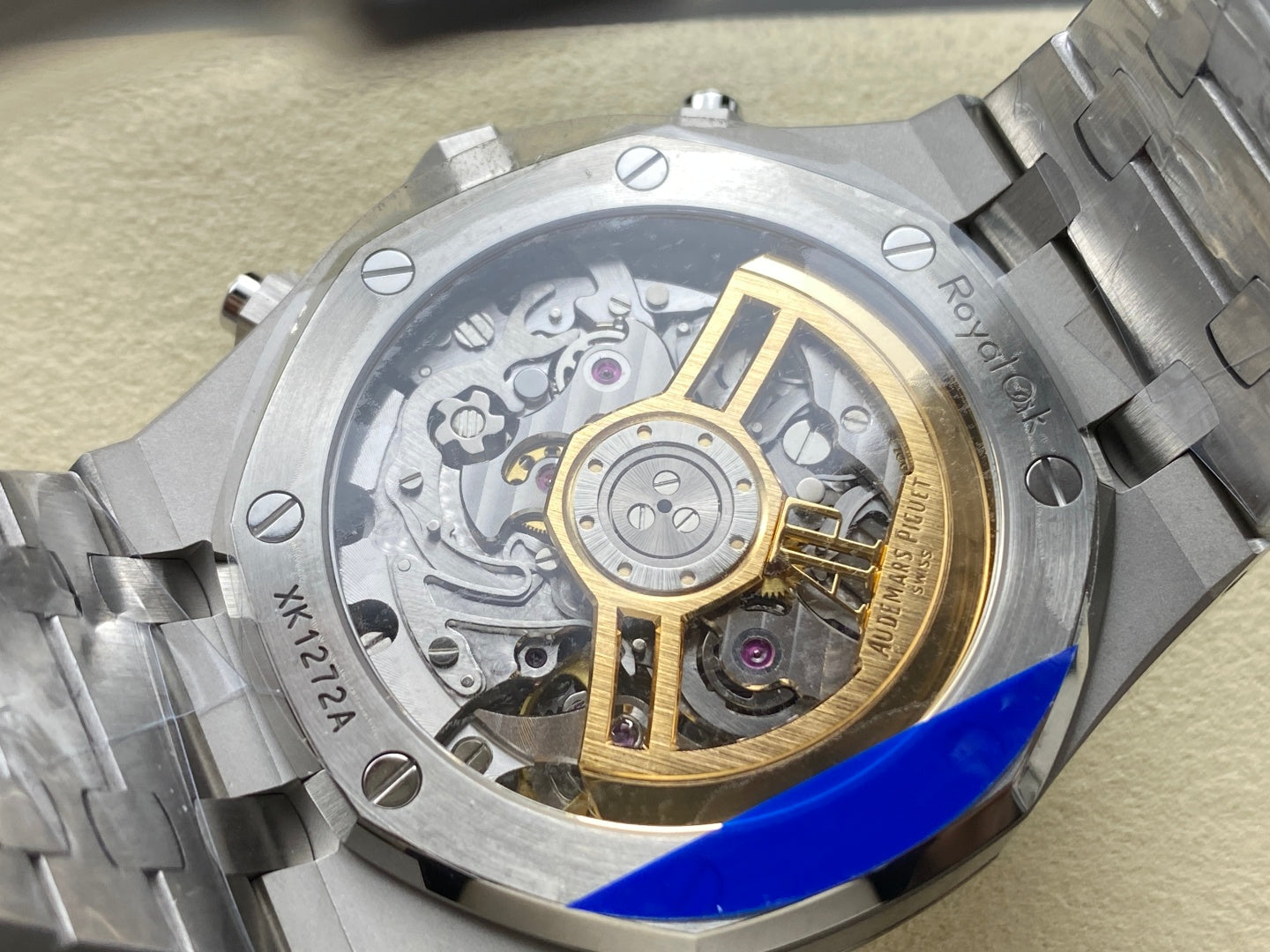 Royal Oak Chrono 26240 SS APSF 1:1 Best Edition Green Dial on SS Bracelet SA4401 Super Clone V2 (Free Sprung)