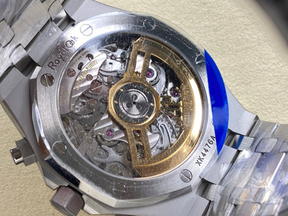 Royal Oak Chrono 26240 SS APSF 1:1 Best Edition White Dial on SS Bracelet SA4401 Super Clone V2 (Free Sprung)