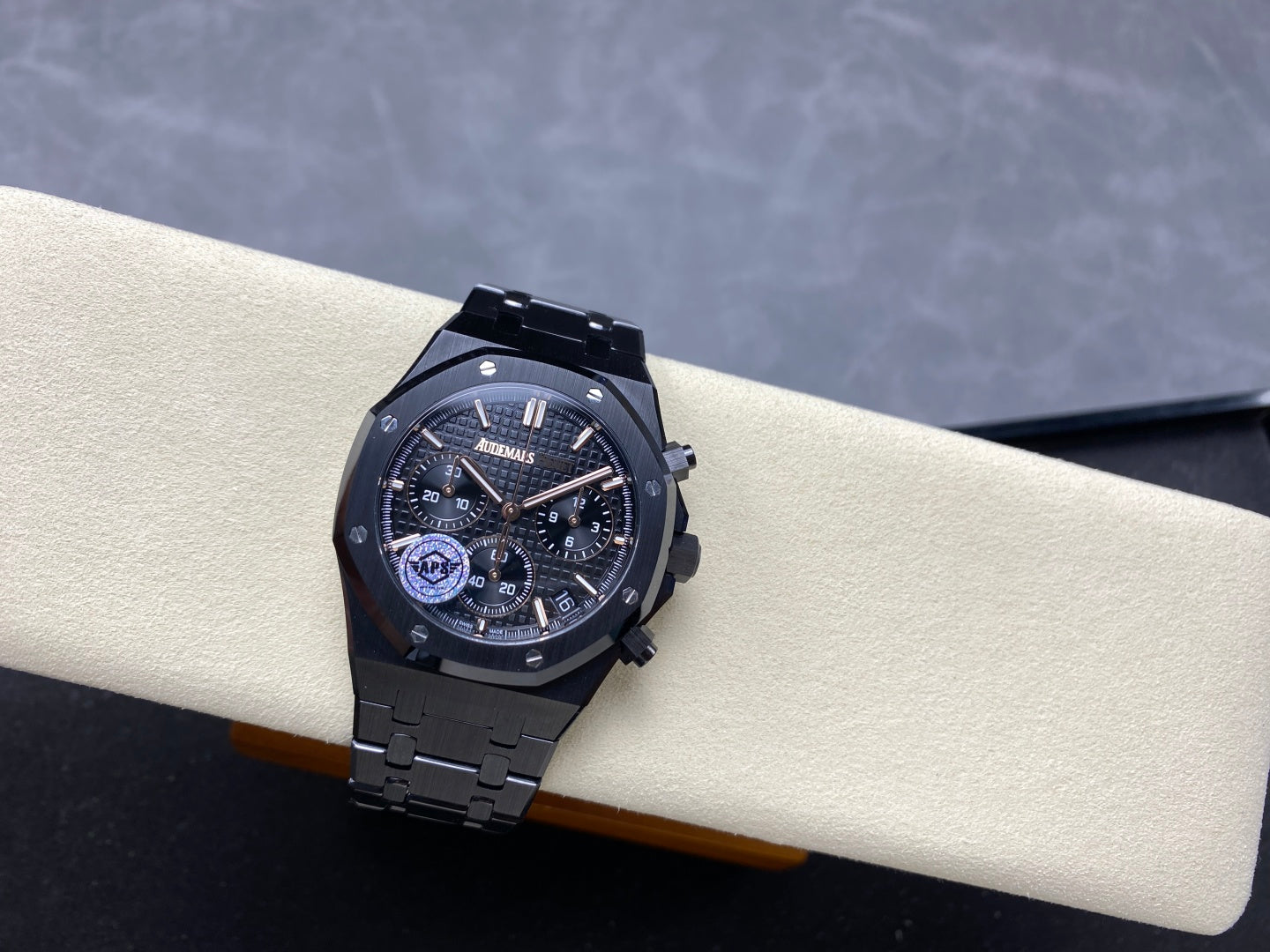 Royal Oak Chrono 26240 Black Ceramic APSF 1:1 Best Edition on Ceramic Bracelet SA4401 Super Clone V2 (Free Sprung)