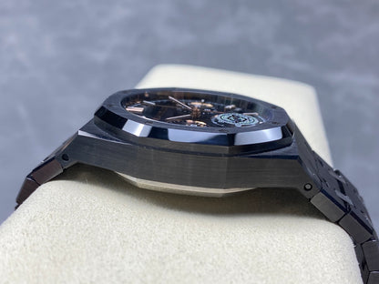 Royal Oak Chrono 26240 Black Ceramic APSF 1:1 Best Edition on Ceramic Bracelet SA4401 Super Clone V2 (Free Sprung)