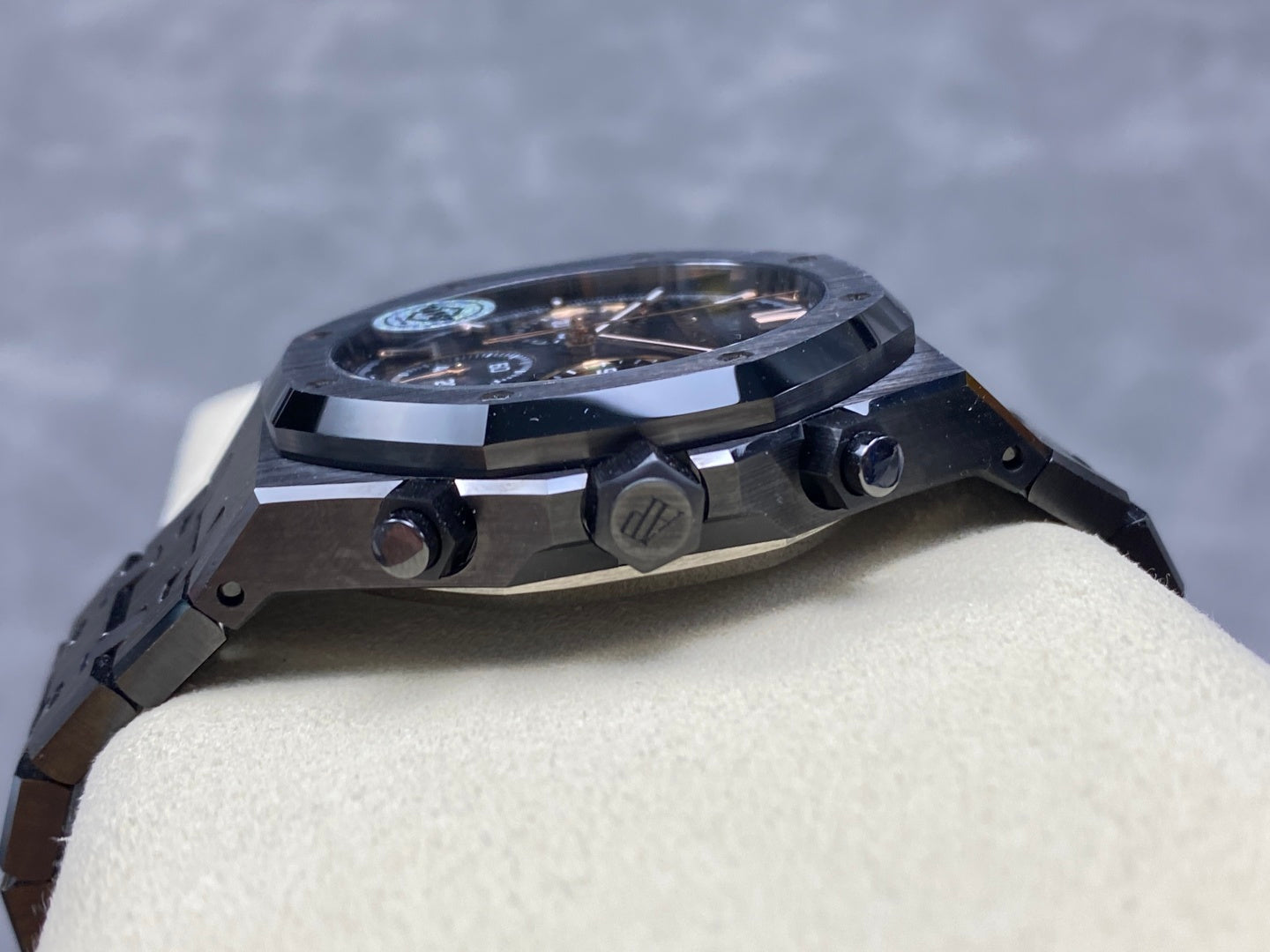 Royal Oak Chrono 26240 Black Ceramic APSF 1:1 Best Edition on Ceramic Bracelet SA4401 Super Clone V2 (Free Sprung)