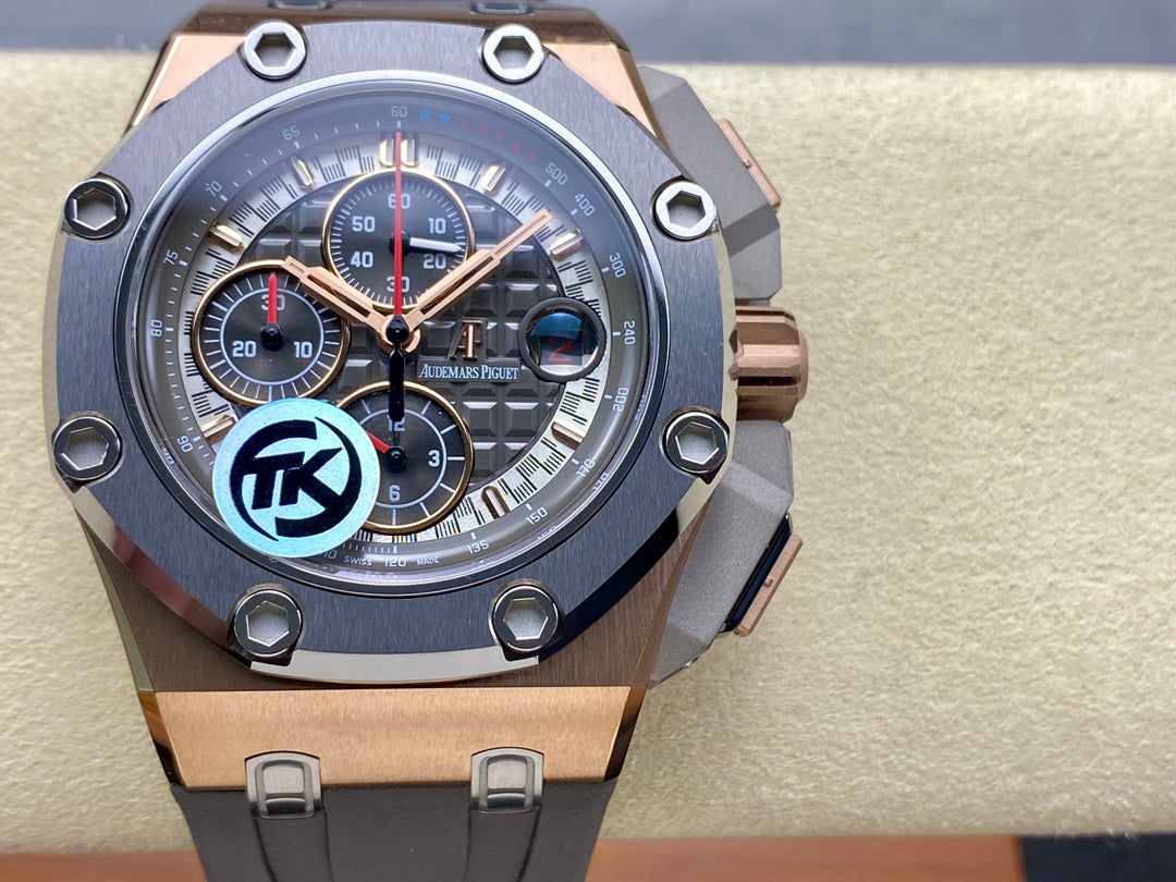 Royal Oak Offshore Schumacher RG TKF Best Edition Gray/Black Dial on Gray Rubber Strap A3126