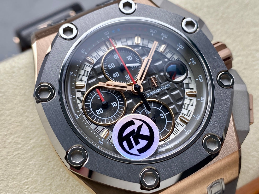 Royal Oak Offshore Schumacher RG TKF Best Edition Gray/Black Dial on Gray Rubber Strap A3126