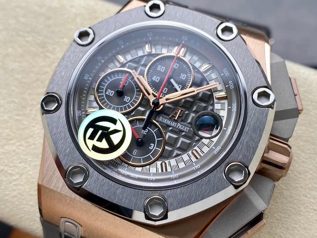 Royal Oak Offshore Schumacher RG TKF Best Edition Gray/Black Dial on Gray Rubber Strap A3126