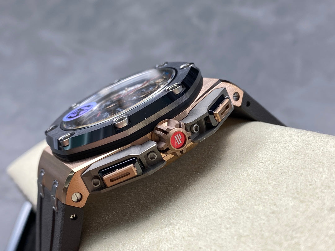 Royal Oak Offshore Schumacher RG TKF Best Edition Gray/Black Dial on Gray Rubber Strap A3126