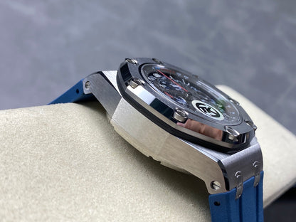 Royal Oak Offshore Schumacher SS TKF Best Edition Gray/Blue Dial on Blue Rubber Strap A3126