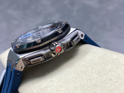 Royal Oak Offshore Schumacher SS TKF Best Edition Gray/Blue Dial on Blue Rubber Strap A3126