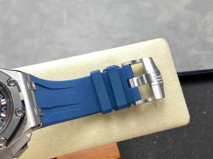 Royal Oak Offshore Schumacher SS TKF Best Edition Gray/Blue Dial on Blue Rubber Strap A3126