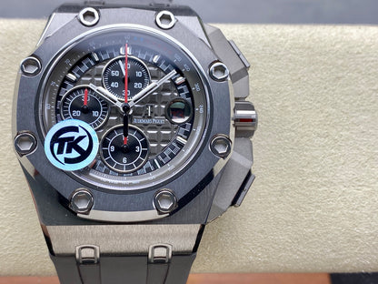 Royal Oak Offshore Schumacher SS TKF Best Edition Gray/Black Dial on Gray Rubber Strap A3126