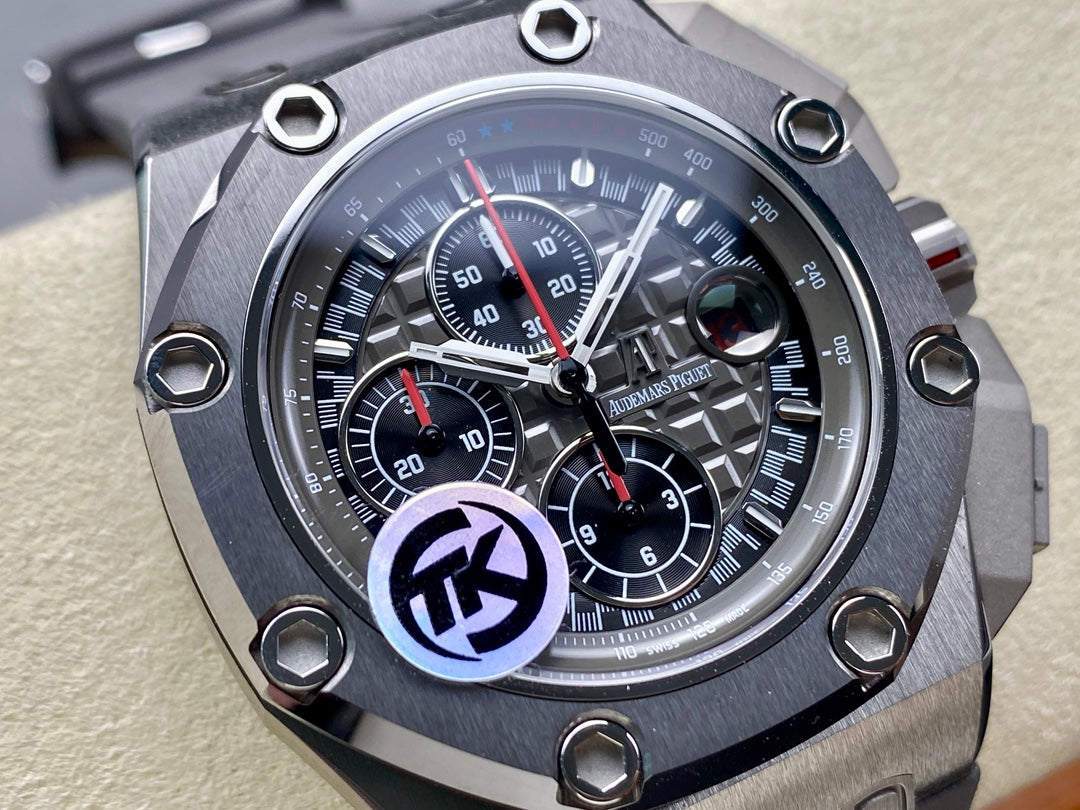 Royal Oak Offshore Schumacher SS TKF Best Edition Gray/Black Dial on Gray Rubber Strap A3126