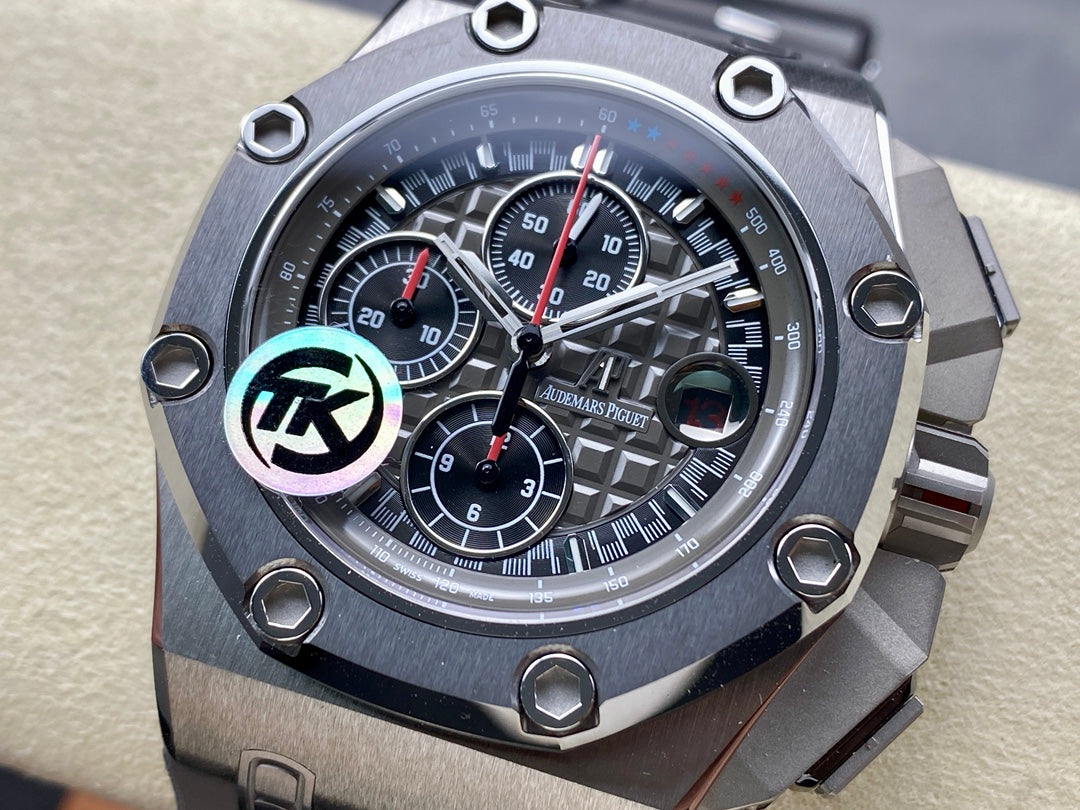 Royal Oak Offshore Schumacher SS TKF Best Edition Gray/Black Dial on Gray Rubber Strap A3126