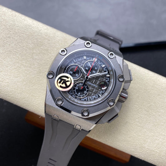Royal Oak Offshore Schumacher SS TKF Best Edition Gray/Black Dial on Gray Rubber Strap A3126