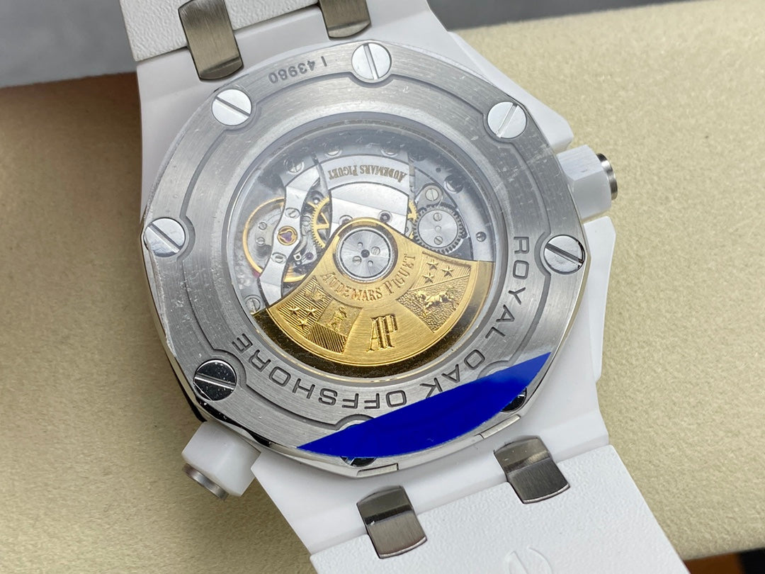 Royal Oak Offshore Diver 15707 White Ceramic APSF 1:1 Best Edition SA3120 Super Clone